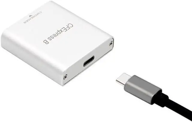 Alt view image 2 of 3 - USB 3.0 CFexpress B Card Reader,USB 3.1 Gen 2 10Gbps CFexpress Type B Reader,Portable CFexpress Memory Card Adapter