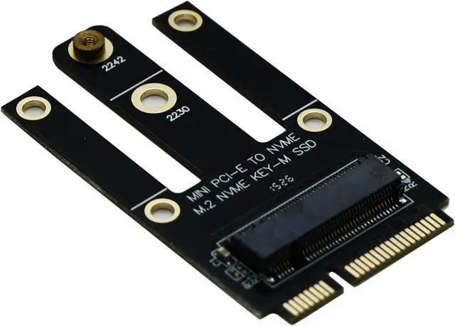 Alt view image 2 of 5 - M.2 (NGFF) 2230/2242 NVME SSD to Mini PCIe Port Card (Only Provide PCIe 1X Lane),Compatible with D-ELL Inspiron One 2205