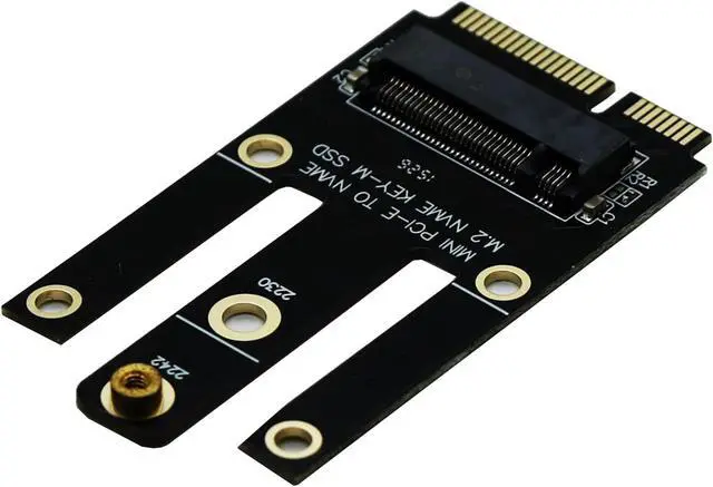 Alt view image 3 of 5 - M.2 (NGFF) 2230/2242 NVME SSD to Mini PCIe Port Card (Only Provide PCIe 1X Lane),Compatible with D-ELL Inspiron One 2205