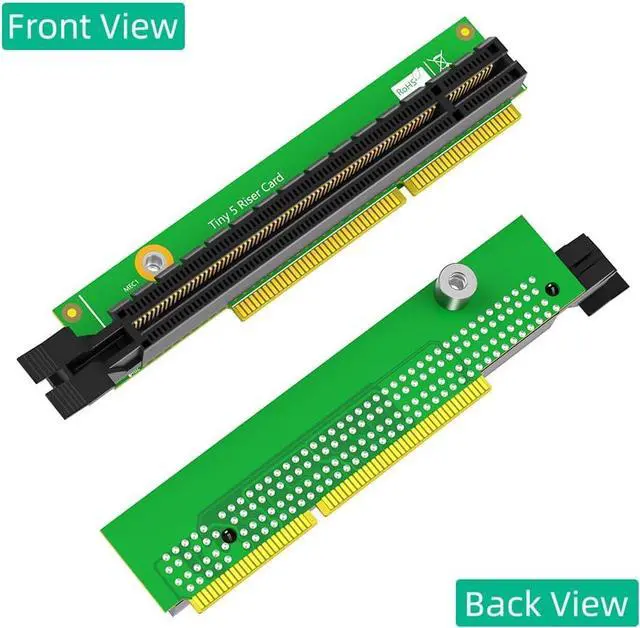 Alt view image 2 of 7 - PCI-E 16X Riser Card, Replacement Expansion Card, Compatible with Lenovo ThinkCentre M920q M920x M910x M720q ThinkStation P330 Tiny5 PCIE16 01AJ940 (Without Back Plate)