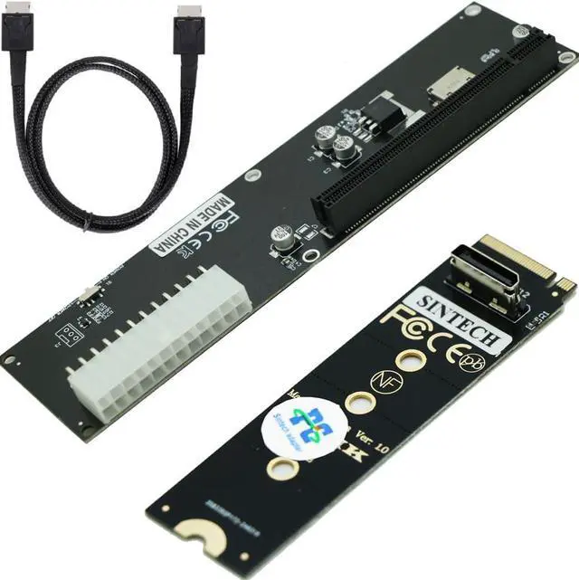 Alt view image 6 of 7 - M.2 M-Key to PCI-e PCI-Express 16X 4.0 and 3.0 50cms Extension Cable As External Graphics Card