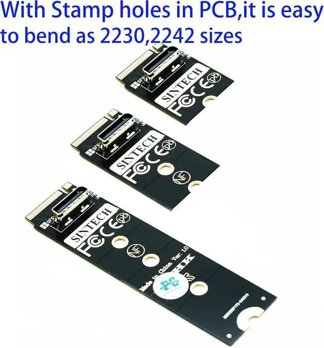 Alt view image 7 of 7 - M.2 M-Key to PCI-e PCI-Express 16X 4.0 and 3.0 50cms Extension Cable As External Graphics Card
