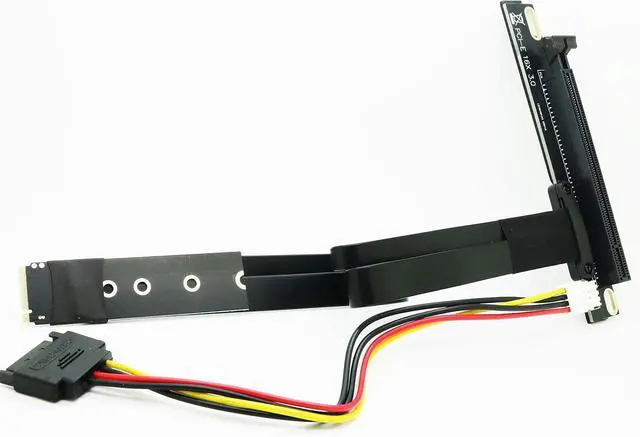 Alt view image 2 of 7 - M.2 M-Key to PCI-e PCI-Express 16X 4.0 and 3.0 50cms Extension Cable As External Graphics Card