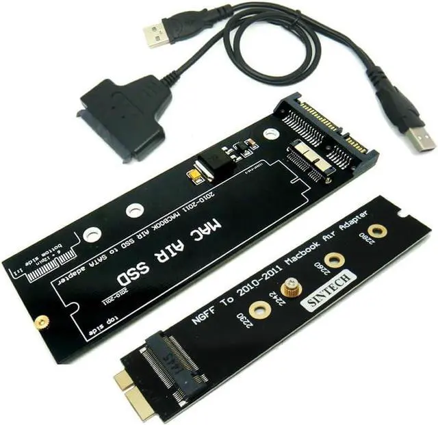 Main image of 18pin to SATA Adapter with USB SATA Cable and M.2 SATA Upgrade Card, Compatible with 2010-2011 Year MacBook AIR