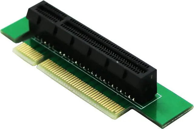 Main image of PCIe PCI-E Express 8X Riser Extension Card Low-Height Angled