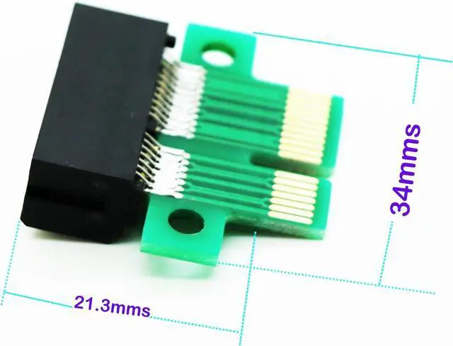 Alt view image 2 of 4 - PCI-E PCIe Express 1X Riser Extension Card Upward