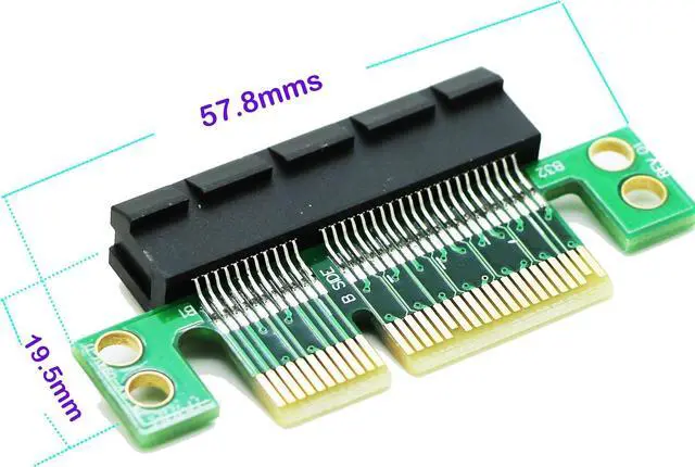 Alt view image 2 of 4 - PCI-E PCIe Express 4X Riser Extension Card Upward
