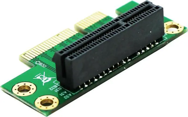 Alt view image 4 of 5 - PCI-E PCIe Express 4X Riser Extension Card Angled