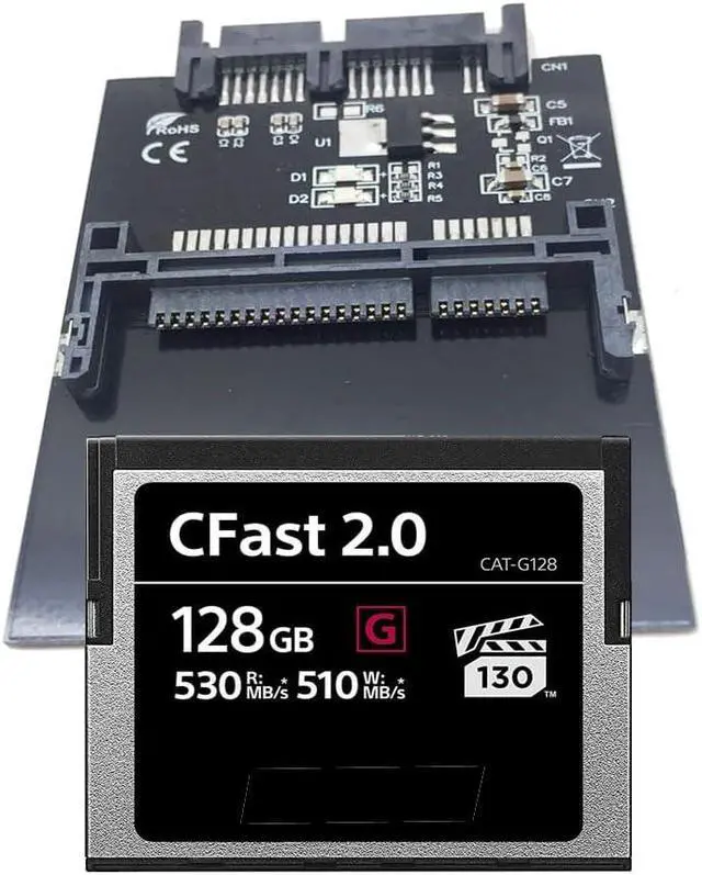Alt view image 2 of 3 - Cfast Card to Micro SATA Adapter Card