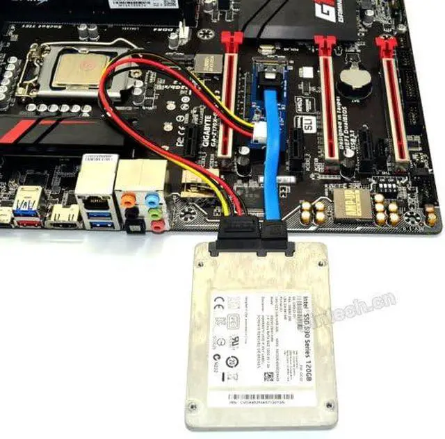 Alt view image 2 of 2 - 2.5-Inch SATA SSD HDD to M.2 NGFF Interface Adapter Card,Compatible with MSI GT72 Laptop