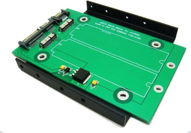Main image of Dual 18-Pin to SATA Adapter with 3.5" Bracket for SSD from 2010-2011 MacBook AIR A1369 A1370 A1377