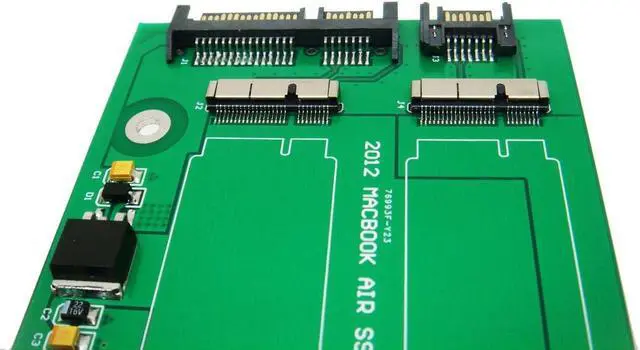 Alt view image 3 of 3 - Dual 26-Pin to SATA Adapter Card for SSD from 2012 MacBook PRO Retina A1398 A1425 MC975 MC976 MD976 or Air MD224 MD223 MD231 MD232