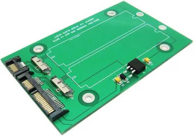 Alt view image 2 of 3 - Dual 18-Pin to SATA Adapter for SSD from 2010-2011 MacBook AIR A1369 A1370 A1377