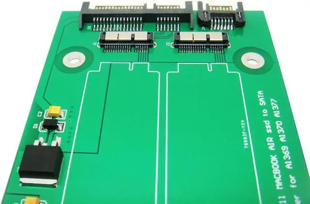 Alt view image 3 of 3 - Dual 18-Pin to SATA Adapter for SSD from 2010-2011 MacBook AIR A1369 A1370 A1377