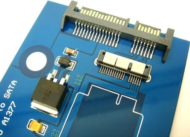 Alt view image 3 of 3 - 18Pin to SATA Adapter Card with Low Profile Bracket for 2010-2011 MacBook AIR A1369 A1370 A1377 SSD