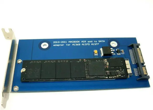 Alt view image 2 of 3 - 18Pin to SATA Adapter Card with Low Profile Bracket for 2010-2011 MacBook AIR A1369 A1370 A1377 SSD