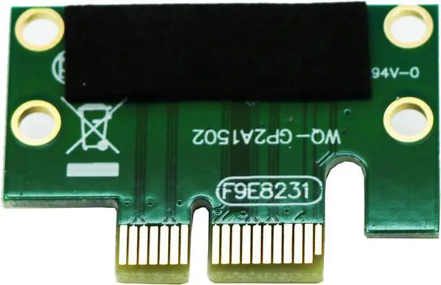 Alt view image 5 of 5 - PCI-E PCIe Express 1X Riser Extension Card Angled