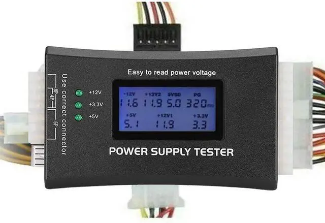Alt view image 2 of 4 - 20/24Pin ITX PC Power Supply PSU Tester with LCD