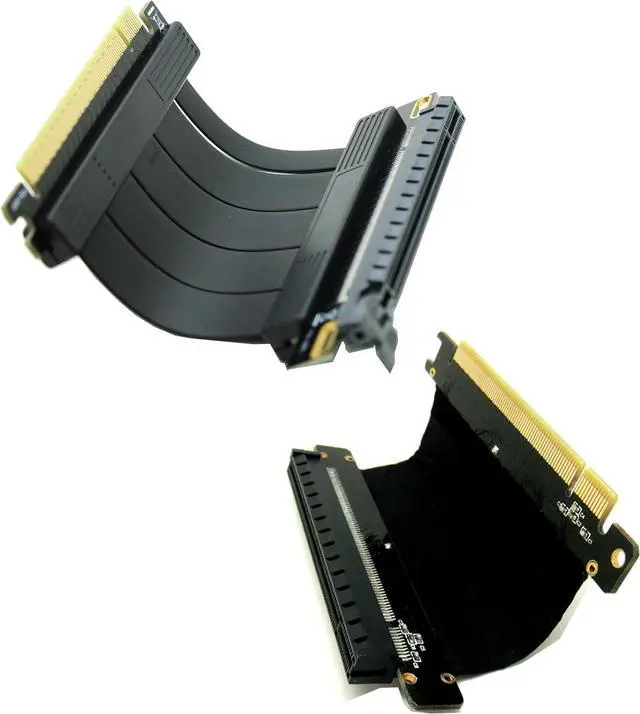 Main image of PCIe 4.0 16X Riser and PCI-e Express 3.0 X16 Extension Cable, Compatible with GTX RTX Radeo Series GPU Card-0.16FT=5CM Short cable