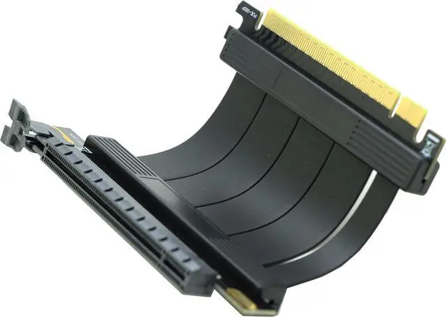 Alt view image 2 of 3 - PCIe 4.0 16X Riser and PCI-e Express 3.0 X16 Extension Cable, Compatible with GTX RTX Radeo Series GPU Card-0.16FT=5CM Short cable