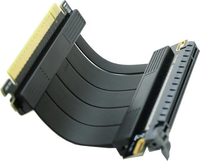 Alt view image 3 of 3 - PCIe 4.0 16X Riser and PCI-e Express 3.0 X16 Extension Cable, Compatible with GTX RTX Radeo Series GPU Card-0.16FT=5CM Short cable