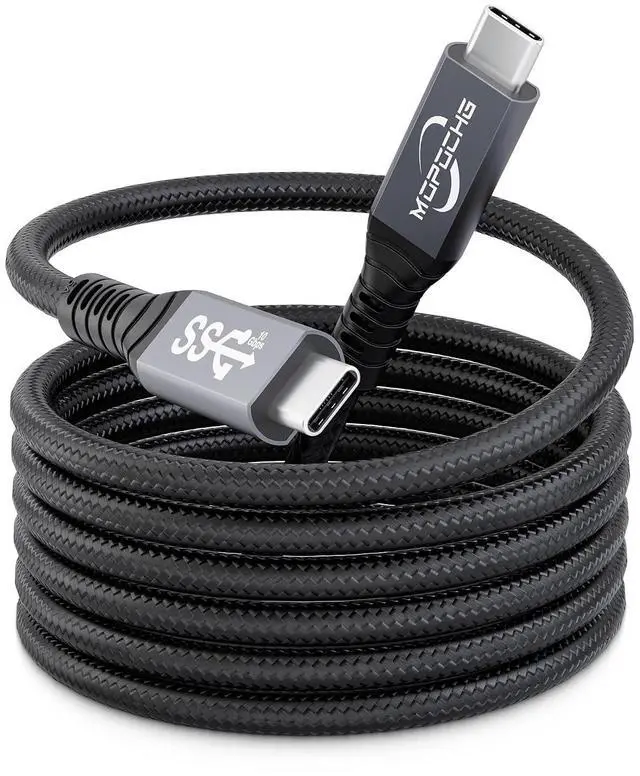 Main image of Long USB C to USB C 3.1 Gen 2 Video Cable 10FT for Monitor, 4K@60Hz Display Cable, 10Gbps Data Transfer, 100W Fast Charging for iPhone 17/17 Air/16/17 Pro Max, MacBook, Sam-sung Galaxy S25