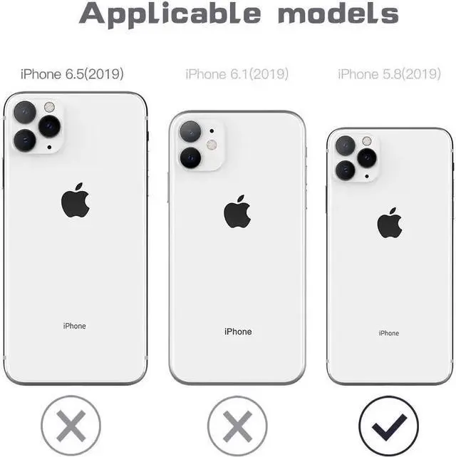 Alt view image 2 of 7 - for iPhone 11 Por Case,Full Body Protective Cover Heavy Duty Shockproof Tough Armour Aluminum Alloy Metal Case with Silicone Built-in Screen Protector for iPhone 11 Pro 5.8 Inch - Black
