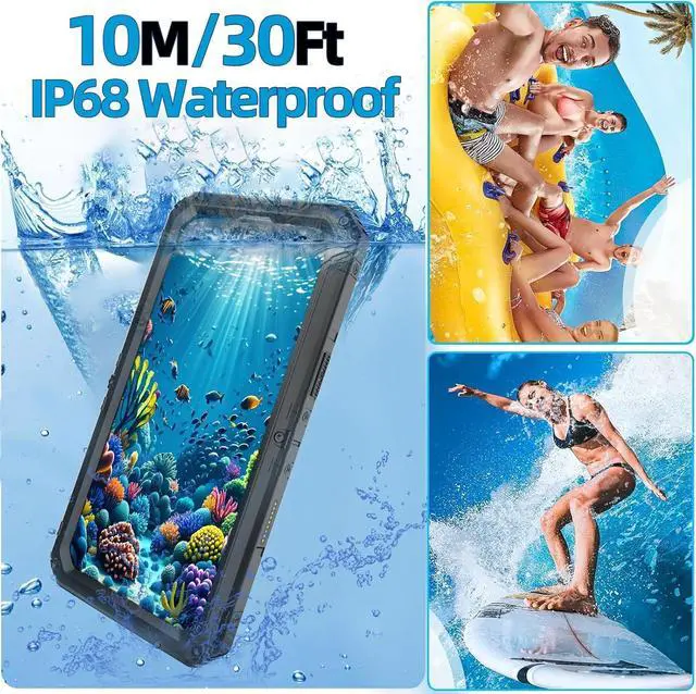 Alt view image 3 of 7 - Waterproof Case for iPhone 16 Pro Max, Heavy Duty Durable Metal Full Body Built-in Screen Protection Case Shockproof Dustproof Rugged Military Grade Defender for iPhone 16 Pro Max - Black