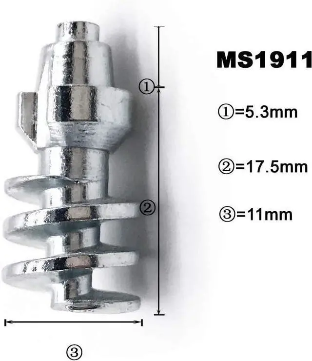 Alt view image 2 of 7 - Carbide Tires Studs, Marrkey 22.8mm Spikes for Tires-Security Anti-Skid Car Wheel Snow Tire Chains Studs for ATV SUV MO-TOrcycle Loaders Tractors MS1911 (100)