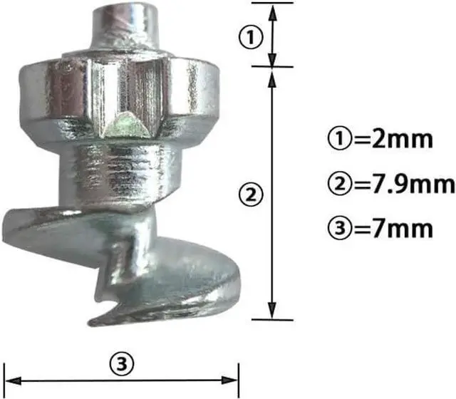 Alt view image 2 of 7 - 200PCS 9.9mm Tires Studs/Screw Snow Carbide Spikes/Wheel Tyres Studs for Racing car,Bicycle,Bike,Fat Bikes, Scooters Tires,Running Shoes Boots in Winter