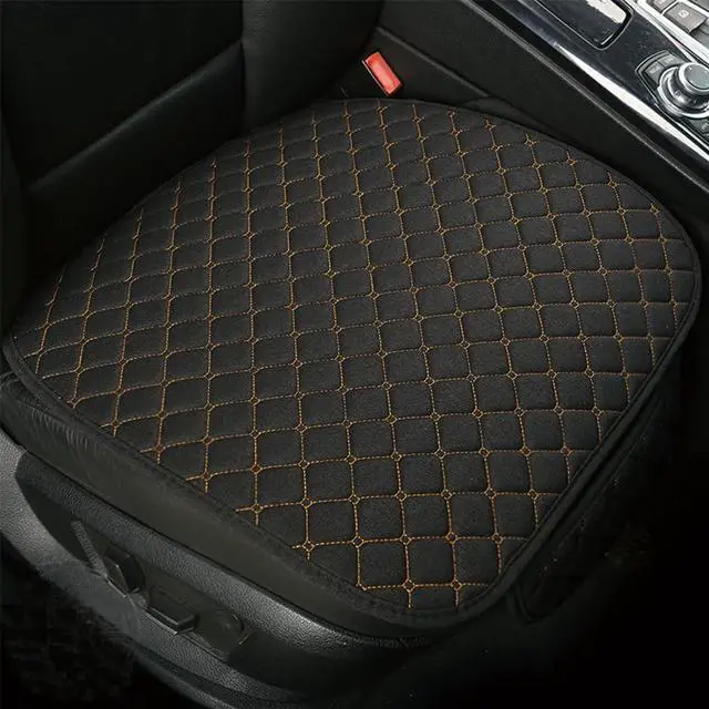 Main image of Universa Car Seat Covers with Storage Pockets, Padded Car Interior Covers for Automotive, SUV, Truck, and Van (Black, 1 Front Seat Cover)