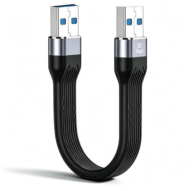 Main image of USB to USB Cable 5inch, 10Gbps USB 3.0 Male to Male Double Sided USB Cord