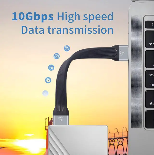 Alt view image 3 of 7 - USB to USB Cable 5inch, 10Gbps USB 3.0 Male to Male Double Sided USB Cord