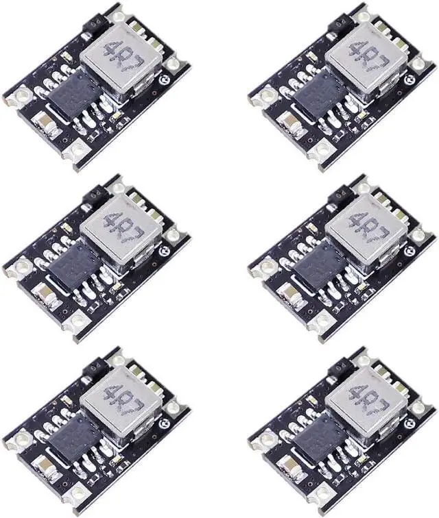 Main image of 5V Regulator 6pcs Mini Reducer DC 5-30V 12V 24V Buck to 5V Buck Converter Board 1.8A Output Mini360 Small Size Aircraft Model MP1584EN Power Module(5 Volts)