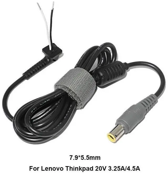 Alt view image 2 of 5 - 7.9 x 5.5mm Laptop Power Supply, DC Repair Power Cord, for LEN-OVO IBM