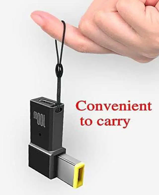 Alt view image 2 of 7 - USB C to DC Tip Adapter, 100W PD Power ThinkPad Laptop Charging Cable