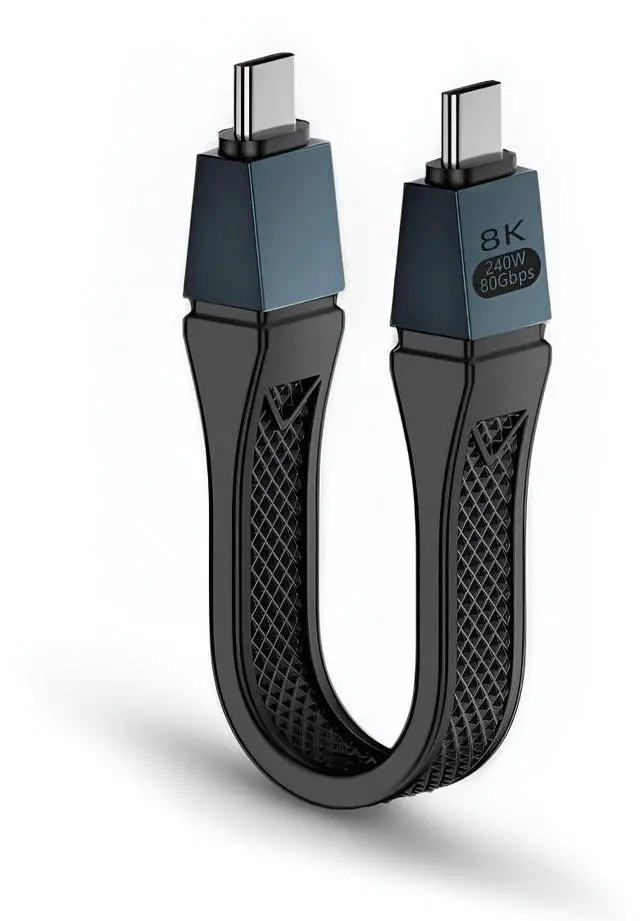 Main image of 5 inch 80Gbps Short USB C Cable, USB4 240W PD Fast Charging Cable