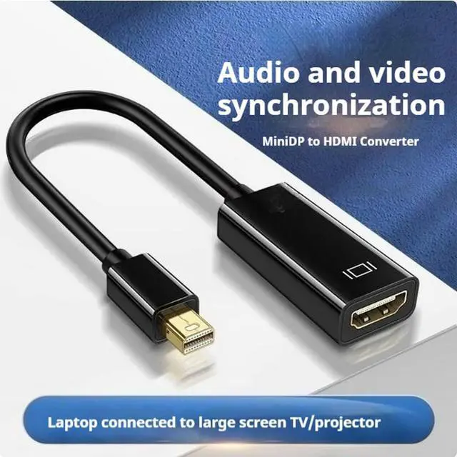 Alt view image 3 of 7 - Mini DisplayPort to HDMI Adapter 13cm Thunderbolt to Female HDMI, Perfect for iMac, MacBook, Mac mini, Microsoft Surface DisplayPort to HDMI Cable Connections 2-Pack