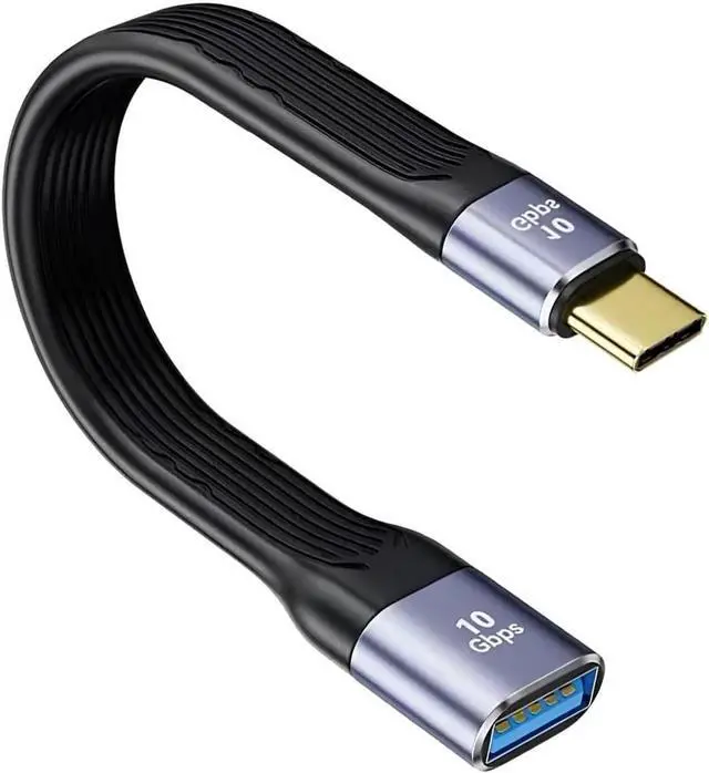 Main image of USB Type C to USB Female Versatile Adapter Cable for iPhone, MacBook, Thunderbolt 4/3, USB Drives, mice, Keyboards, Power Banks, and More