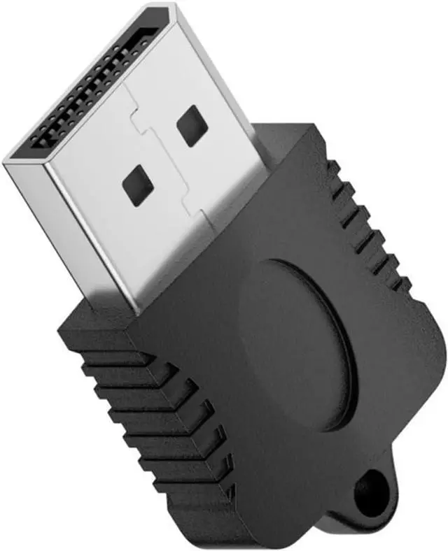 Main image of DP Virtual Display Adapter Displayport Dummy Plug Headless Ghost Emulator Black Compatible with Remote Desktop Laptop Server NAS (4K@17hz)