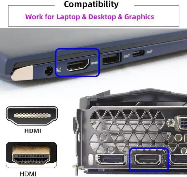 Alt view image 5 of 7 - Virtual Display Adapter 4K HDMI 1.4 Male to Female Extension DDC EDID Dummy Plug Headless Ghost Emulator HDTV Compatible with Remote Desktop Laptop Silver (4K@60Hz)