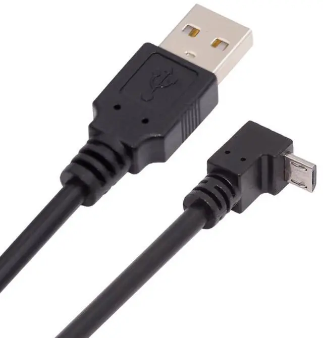 Main image of Up Angle 90 Degree Micro USB Type-B 5Pin to USB 2.0 Type-A Data 480Mbps Charge Cable Compatible with Computer Phone Tablet Camera (1.6ft/50cm)