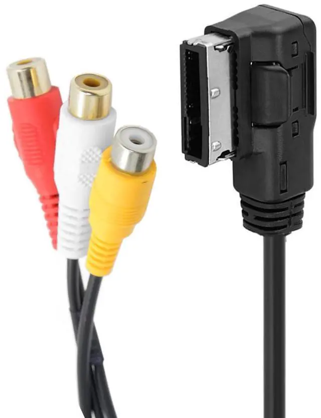 Main image of Media Port in AMI MDI to 3 RCA Audio Video Female AUX Sound Music Adapter Cable 30cm Compatible with 3G MMI System Car VW Audi Serial 2014 A4 A6 Q5 Q7