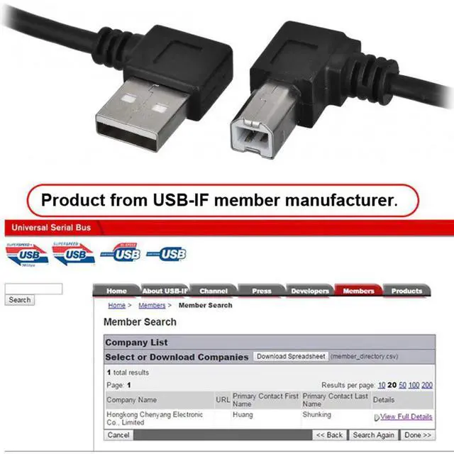Alt view image 5 of 7 - Left Angled USB 2.0 Type-A Male to Type-B USB Male Right Angled 90 Degree Connector Compatible withDisk Printer Scanner Cable 100cm