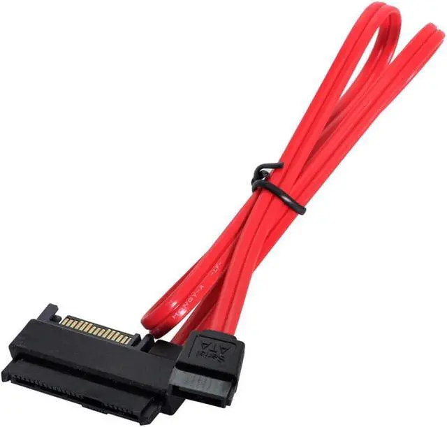 Alt view image 7 of 7 - 7Pin SATA Host to SFF-8482 SAS 29 Pin Hard Disk Drive Raid Cable 6Gbps Red Color with 15Pin SATA Power Port Compatible withServer Mainboard (Without Chipset)