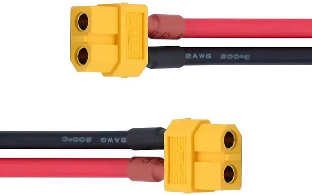 Main image of XT60 Power Connector Female to Female 12AWG Extension Cable High Current Compatible with RC Battery Quadcopter Multirotor Portable Charge Station Solar Panel (50cm)