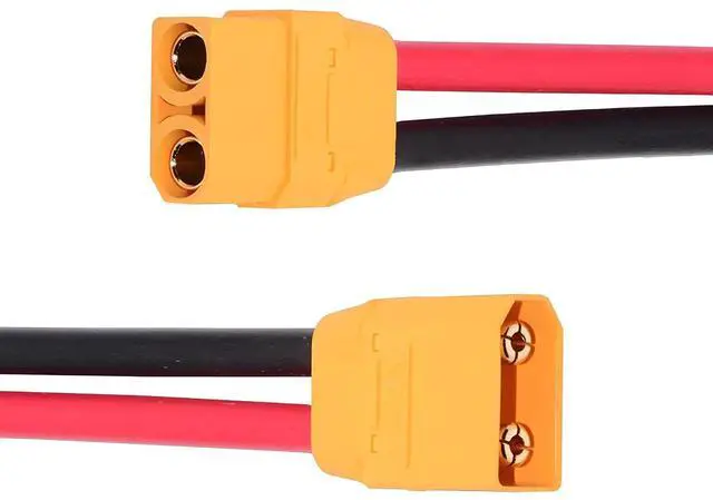 Main image of XT90 Power Connector Male to Female 10AWG Extension Cable High Current Compatible with RC Battery Quadcopter Multirotor Portable Charge Station Solar Panel (50cm)