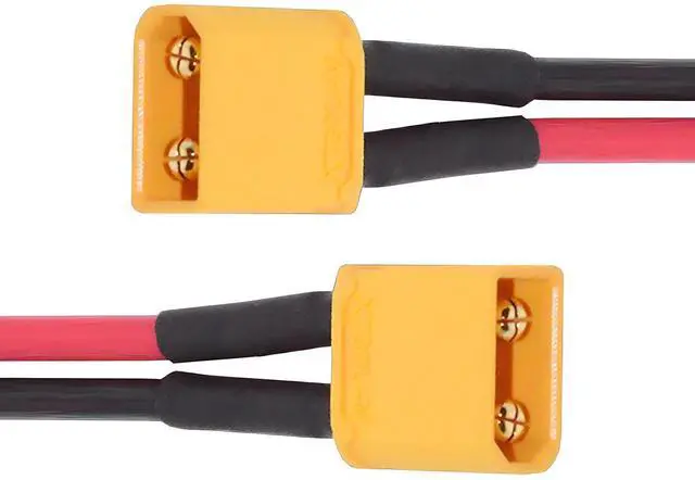 Main image of XT30 Power Connector Male to Male 18AWG Extension Cable High Current Compatible with RC Battery Quadcopter Multirotor Portable Charge Station Solar Panel (50cm)