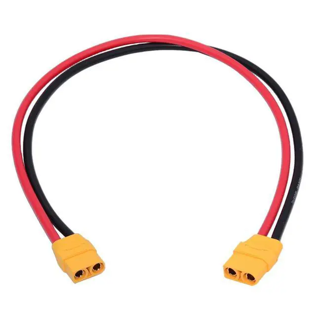 Alt view image 2 of 7 - XT90 Power Connector Female to Female 10AWG Extension Cable High Current Compatible with RC Battery Quadcopter Multirotor Portable Charge Station Solar Panel (50cm)