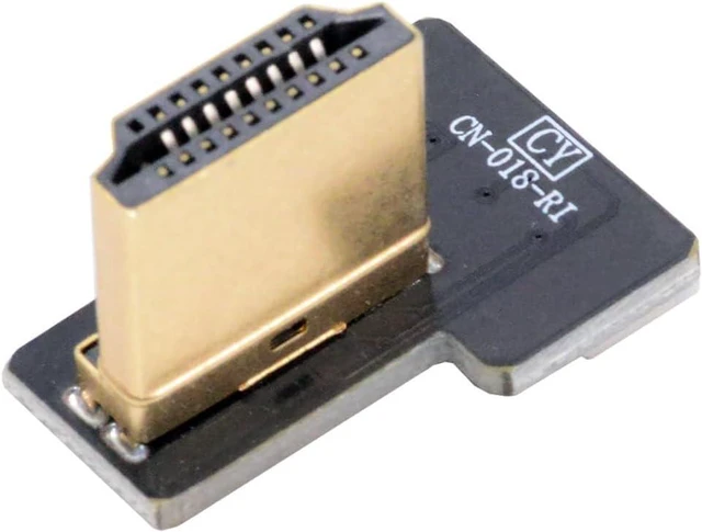 Alt view image 3 of 7 - CYFPV HDMI Type A Male Connector Right Angled 90 Degree for FPV HDTV Multicopter Aerial Photography